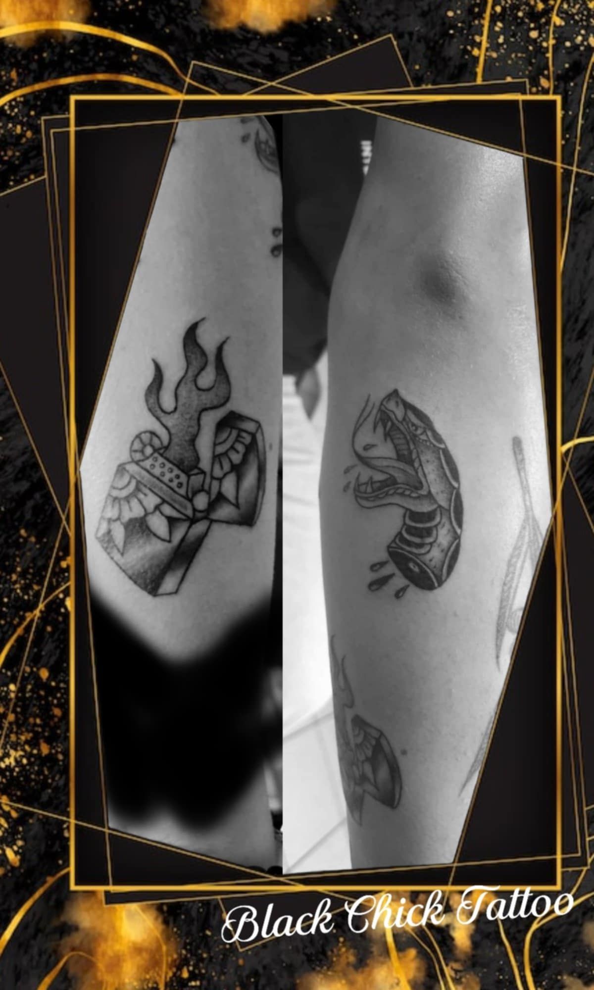 Tatouage pointillisme dot work réalisation 32 — Black Chick Tattoo Tours-en-Savoie